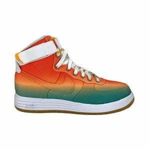 Nike Lunar Force 1 High Mens Size 9.5 Orange Green
